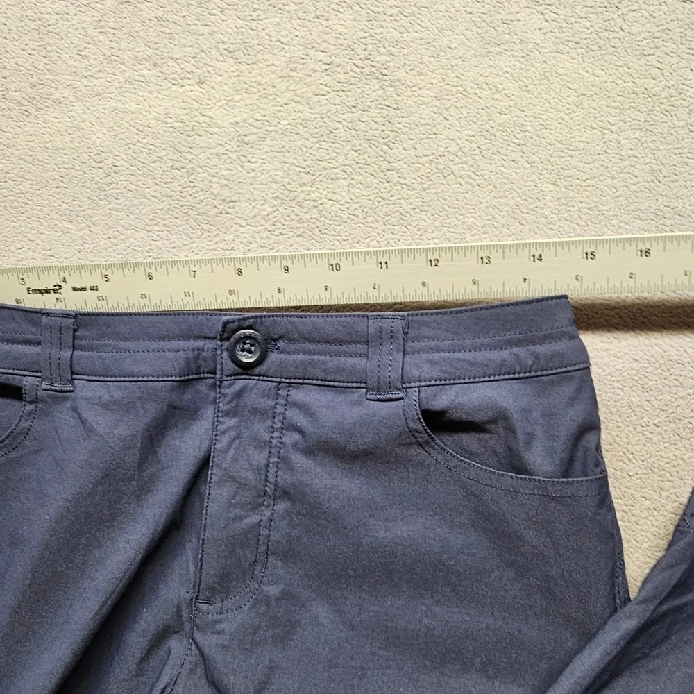 Eddie Bauer Tech Capri Women 6 Navy Blue Outdoor Hiking Stretch Pants C1361054
